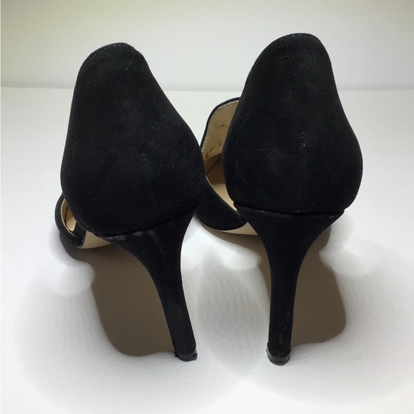 Adrienne Vittadini Nicolo Black Suede 4" D'Orsay Dress Heels - 7.5M - Picture 11 of 12